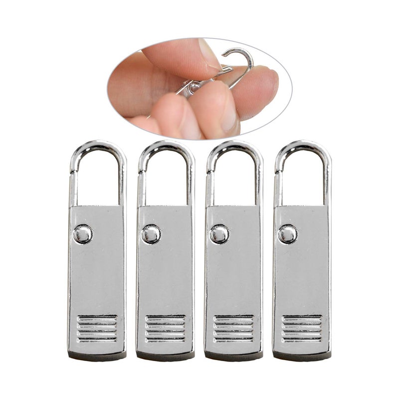 yeezo Zipper Pull Tab Replacement Metal Zipper Extension Handle Mend Fixer for Luggage Backpack Suitcase - Image 1